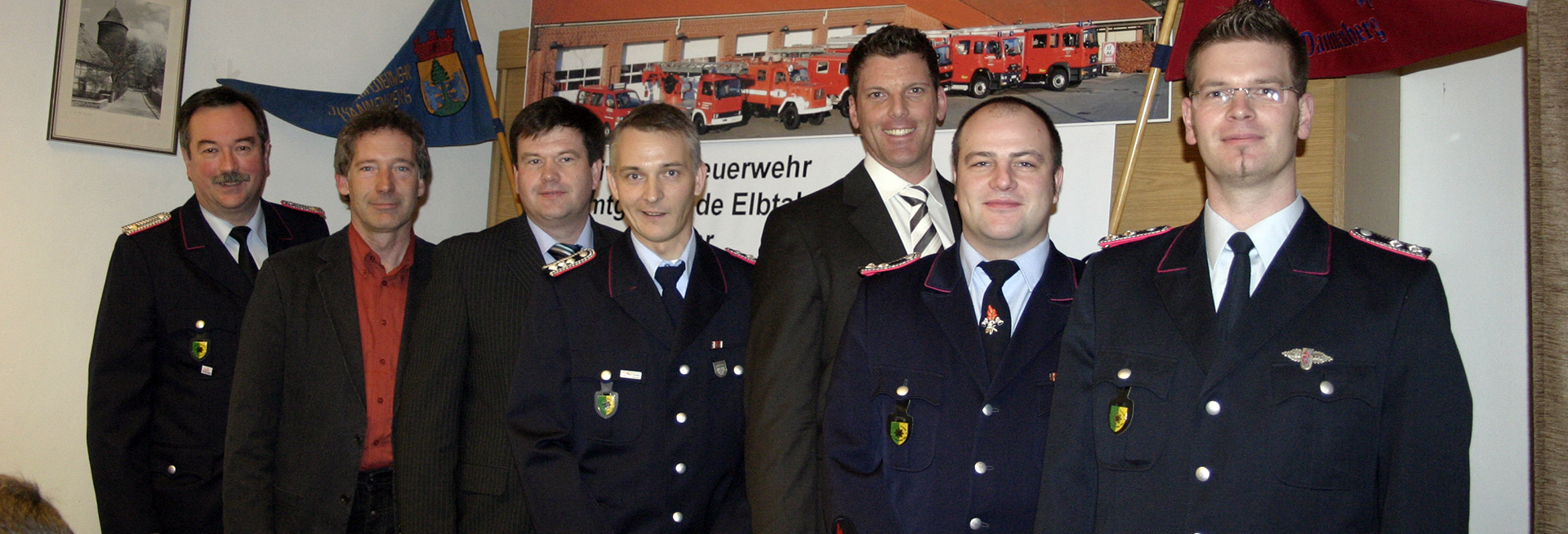 Gründungsvorstand von links nach rechts: Schatzmeister Matthias Hanelt, Beisitzer Thomas Strache, Beisitzer Sven Stoedter, Vorsitzender Mirko Tügel, stellv. Vorsitzender Dr. Nils Seegebarth, Beisitzer Stefan Paweletzki, Schriftführer Mario Dabrowski